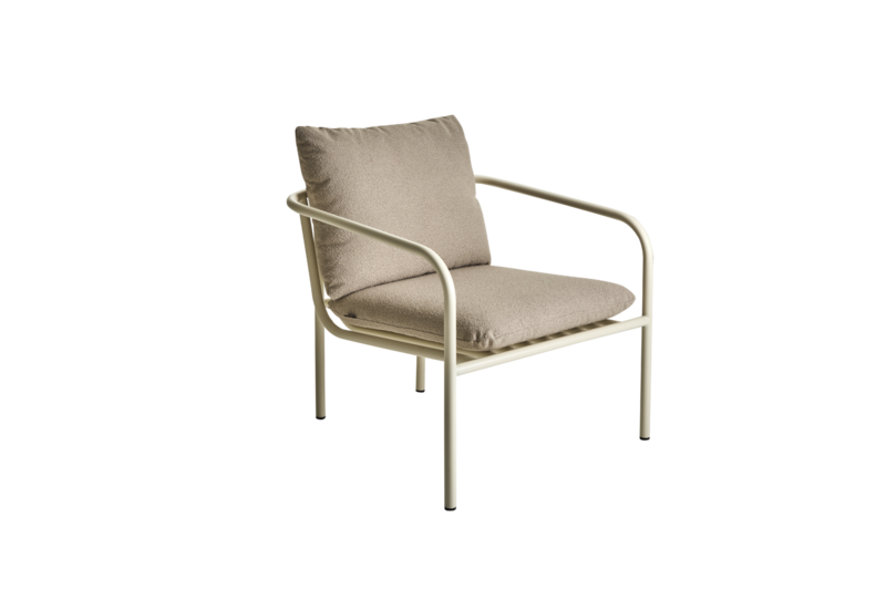 Bendt lenestol Pearl White/Teddy Beige