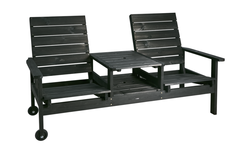 Du & Ja 2-seter sofa Svart