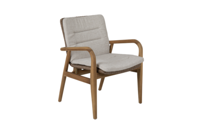 Lilja stol med armlener Natur/beige