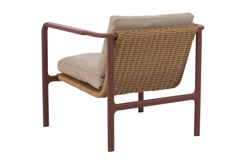Motty lenestol Zin Red/Teddy Beige