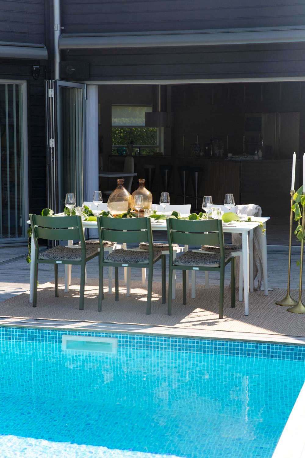 Nimes spisebord Hvit